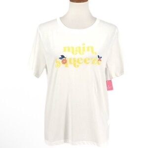 Kate Spade White 'Main Squeeze' T-Shirt size XL
